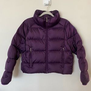 Tory Burch Sport Puffer Jacket in Plum - Size XS